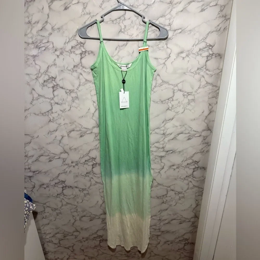 NEW Eleven Paris Mint and White Maxi Dress Size XS